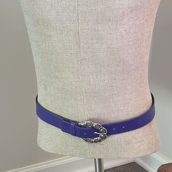 Milor | Vintage Purple Retro Buckle Waist Belt - Picture 1 of 6